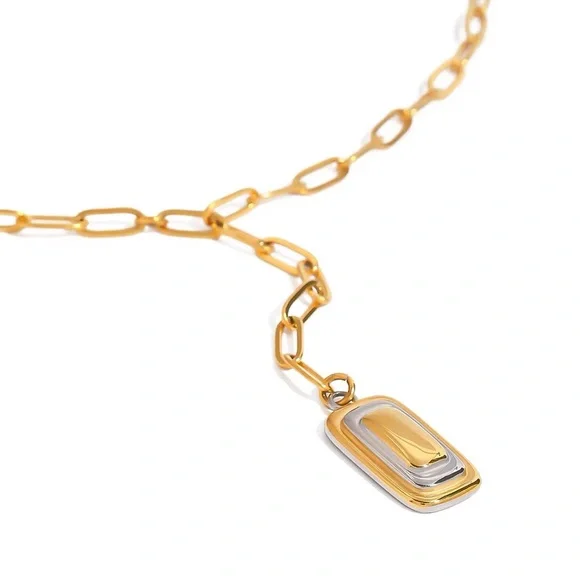 18 k gold plated stainless steel necklace - Picture 6 of 6